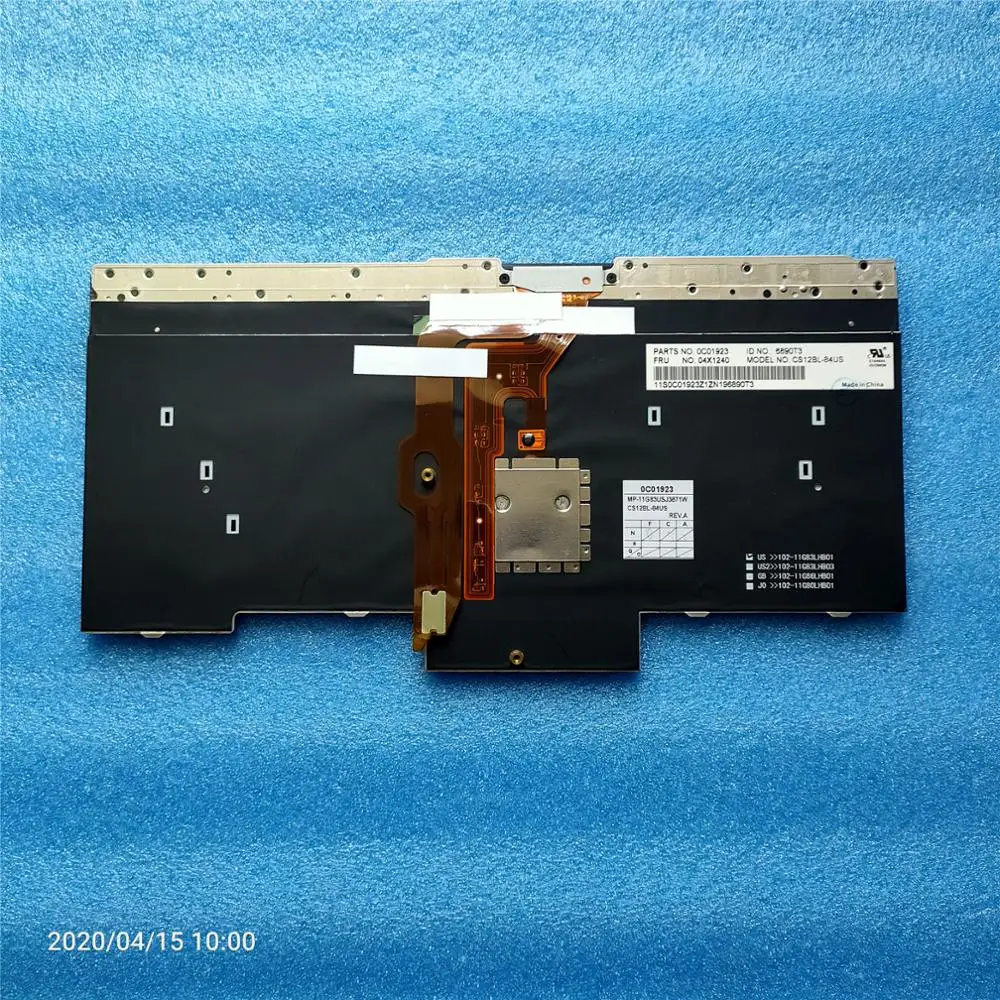 Новая Оригинальная английская клавиатура с подсветкой для Thinkpad T530 T530i W530 T430 T430i