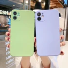Мягкий чехол для iPhone 12, 11 Pro Max, SE, 2020, x, xs max, xr, 7, 8, 6, 6s Plus, квадратный, из жидкого силикона, противоударный, чехлы
