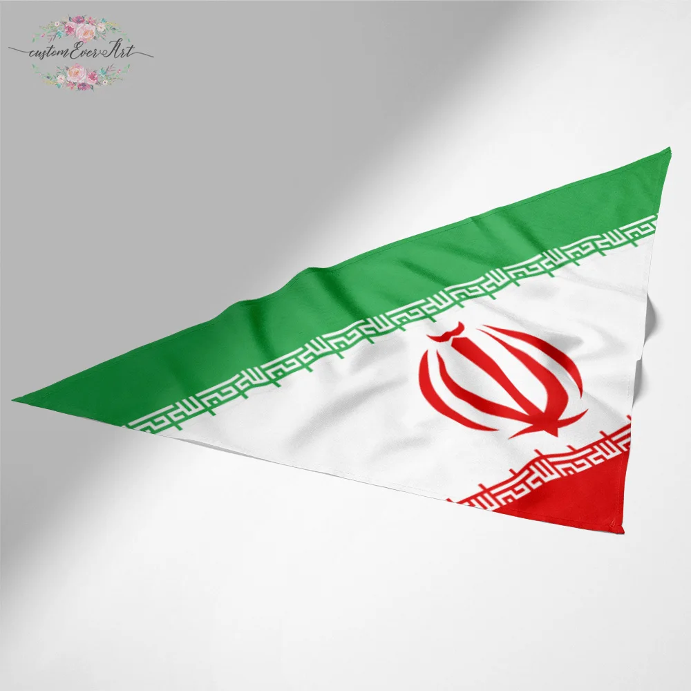 

The Iran flag dog bandana large pet scraf pet bandana for dog scarf dog neck scarf dog print scarf bandana