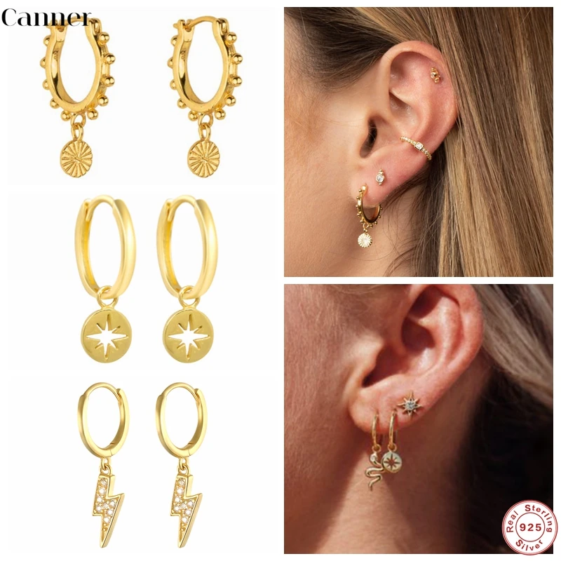 

Женские серьги-кольца из серебра 925 пробы