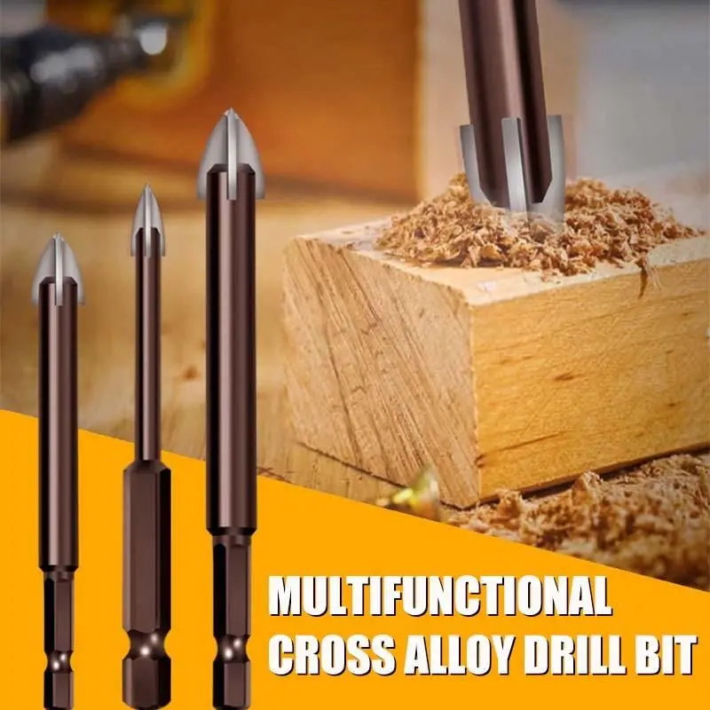 

Multi-purpose Efficient Universal Drilling Tool Drill Bit Set Thickened High Hardness Tool Drills for Construction Woodworking