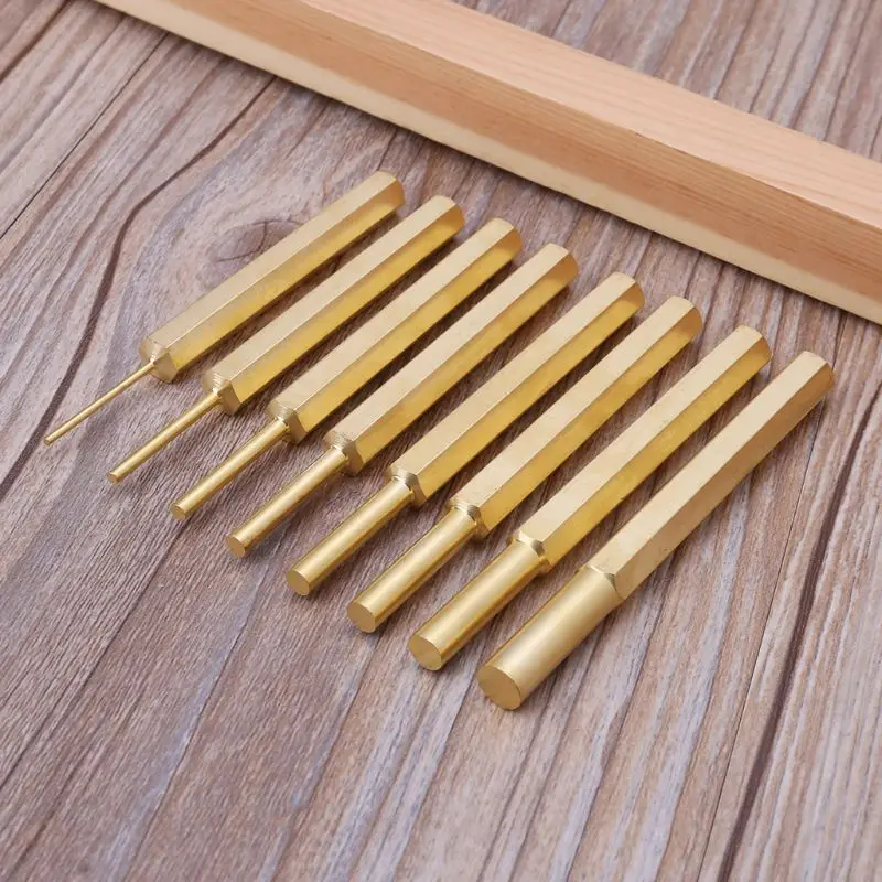 18 шт./компл. прочный корпус из латуни Сталь сверла Центр направляющий штифт удар