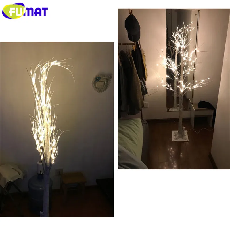 FUMAT, березовые светодиодные огни для новогодней елки, уличные Ландшафтные Красочные лампы, usb-разъем, Северный светильник, светодиодный декоративный светильник