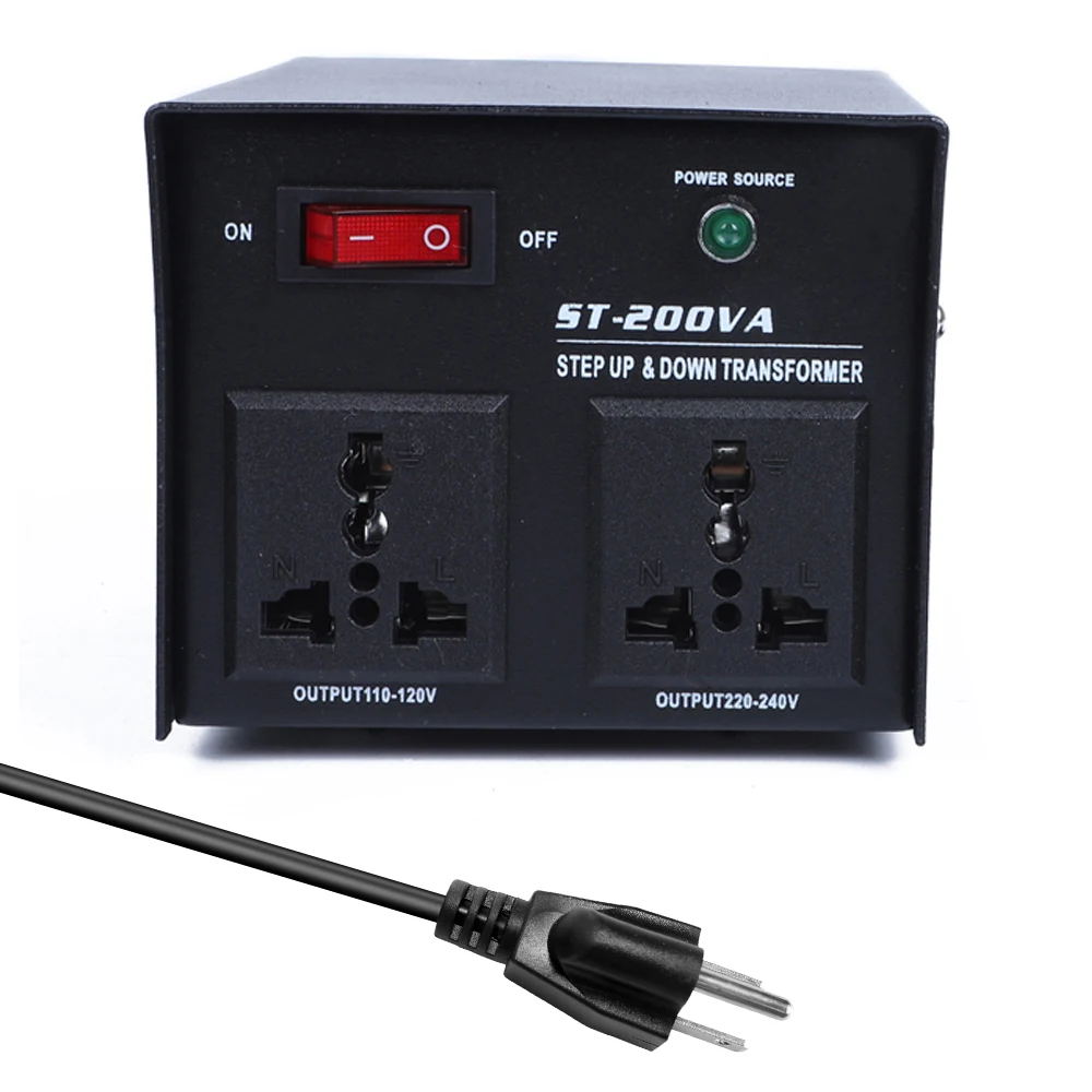 200W 100 V 220 интеллигентая (ый) эффективный шаг вверх вниз Мощность трансформатор