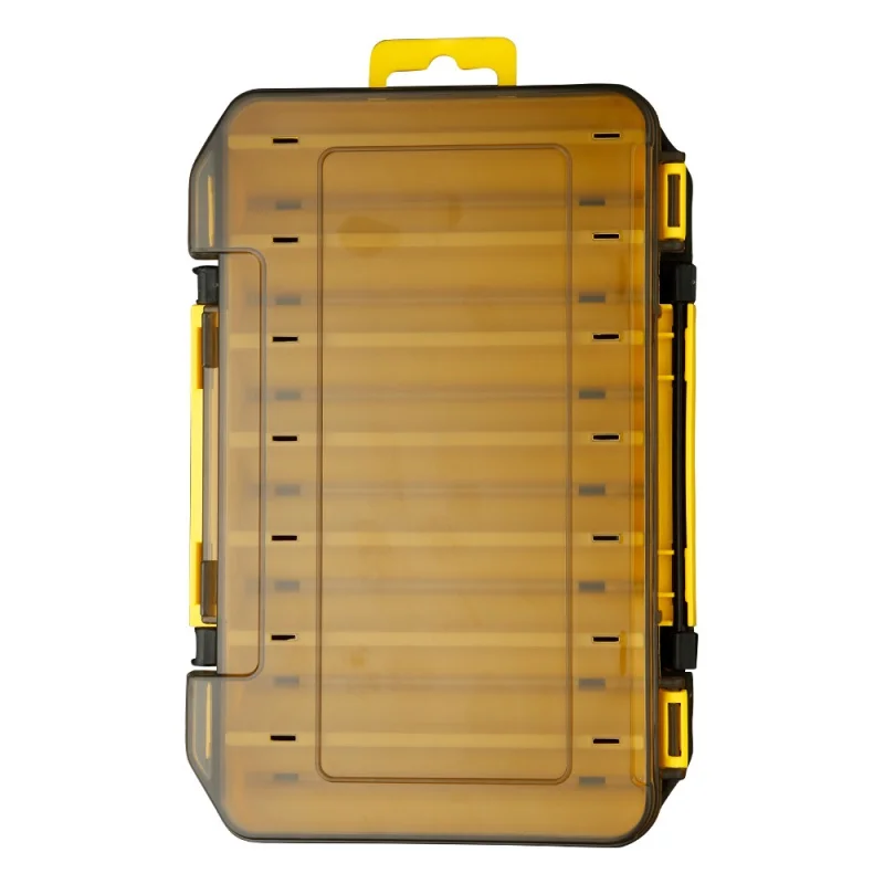 

Fishing Box 12 14 Compartments Fishing lure Hook Accessories Storage Boxes Double Sided High Strength Fishing Tackle Box