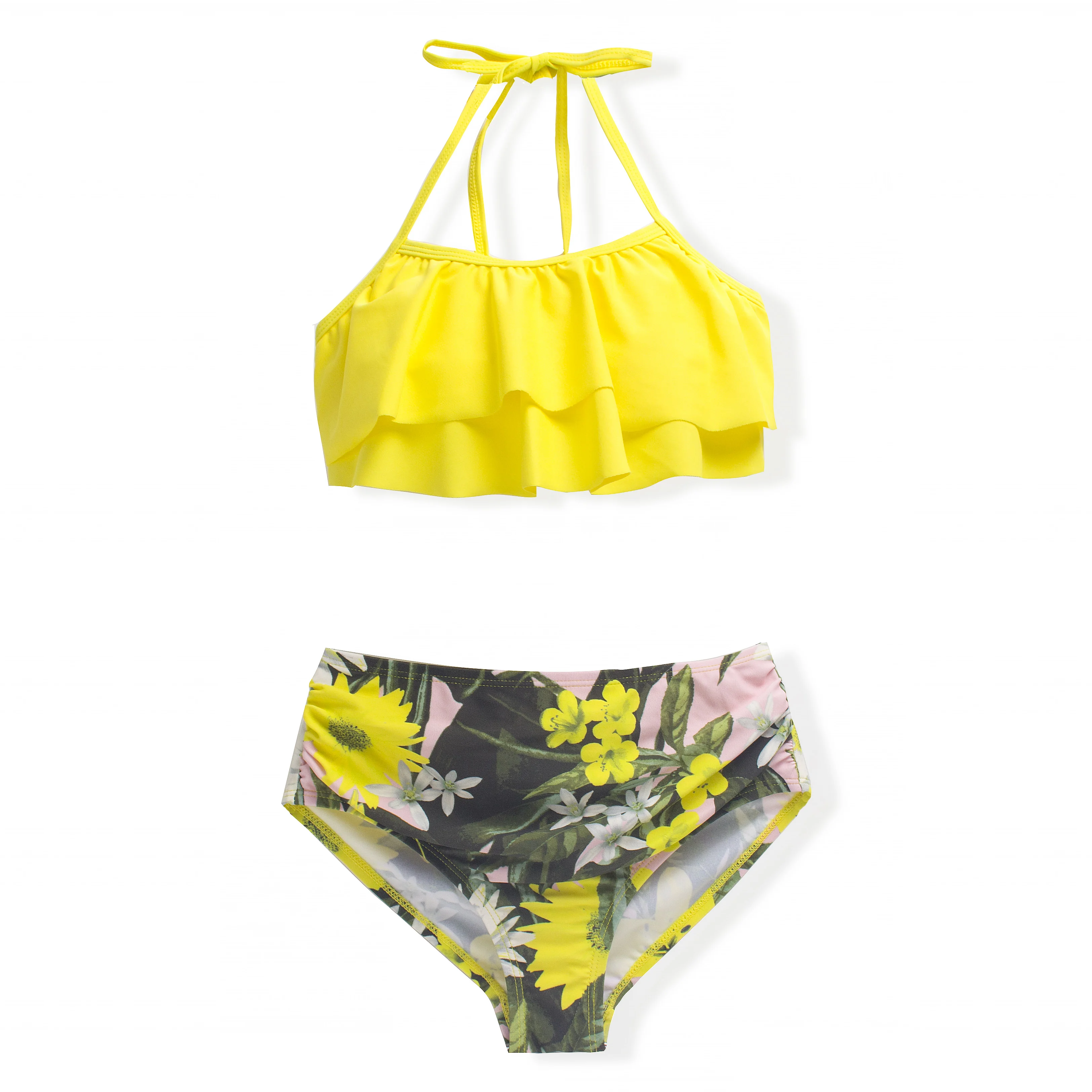 Falbala/летний детский купальный костюм Новинка 2020 года Бандаж для девочек Детские