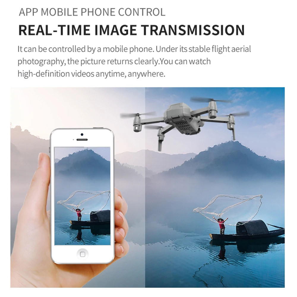 

2021 NEW E88 Mini 4K HD The Dual Camera 360-Degree Roll Stable Hovering Electronic Anti-Shake Foldable Portable Drone Toys