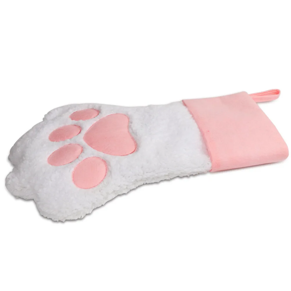 Рождественские чулки для домашних питомцев розовая белая собака коготь кошачья