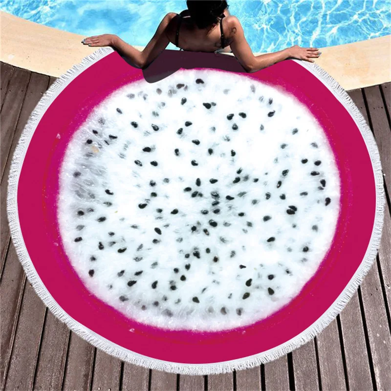 Мультяшное фруктовое пляжное банное полотенце из микрофибры полотенца для душа