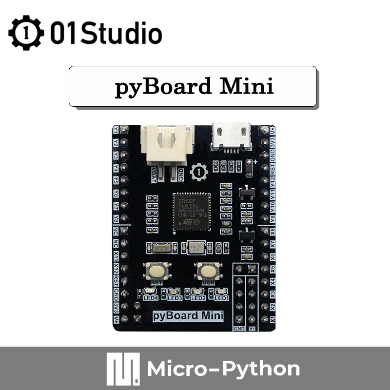 01Studio pyBoard Mini STM32F411CEU6 Micropython STM32 Development Demo Board встроенное