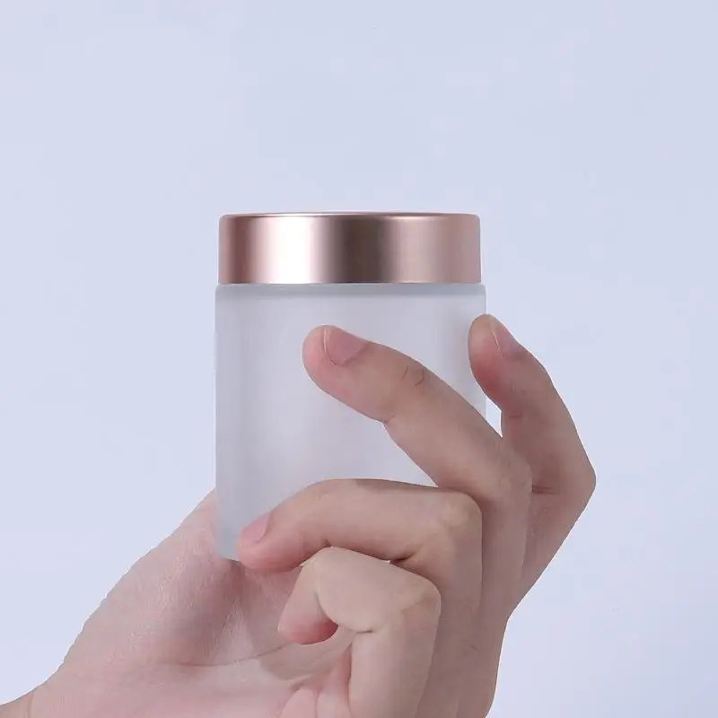 

Wholesale 5g 10g 15g 20g 30g 50g 60g 100g Empty Glass Jars Cosmetic Glass Bottles Skin Care Cream Containers With Plastic Cap