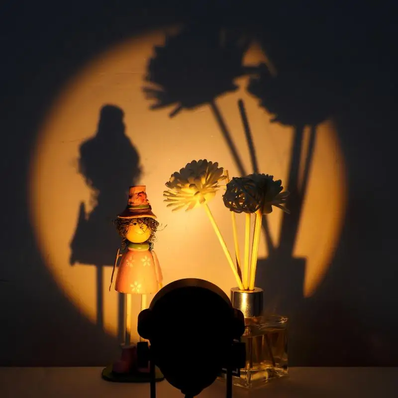 

Atmosphere Led Night Light Rainbow Sunset Projector Lamp For Home Coffe Shop Background Wall Decoration EU/US Plug Table Lamp