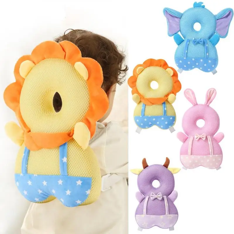 Милая мультяшная детская подушка для защиты головы мягкая бархатная из ПП хлопка