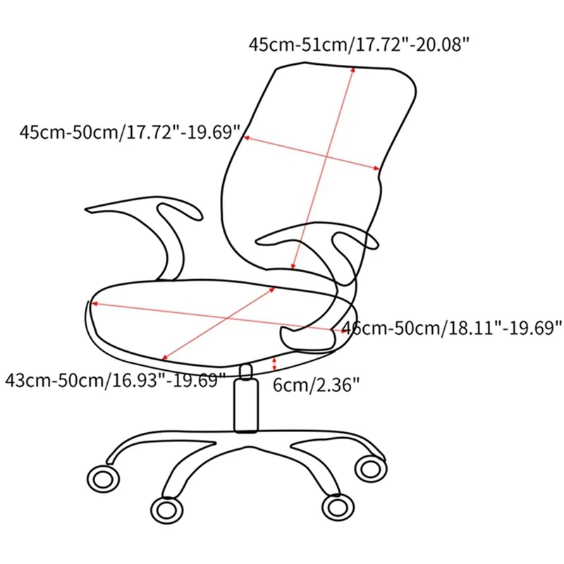 

Stretch For Computer Elastic Office Armchair Cover Dining Chair Slipcover Seat Protector Housse De Chaise