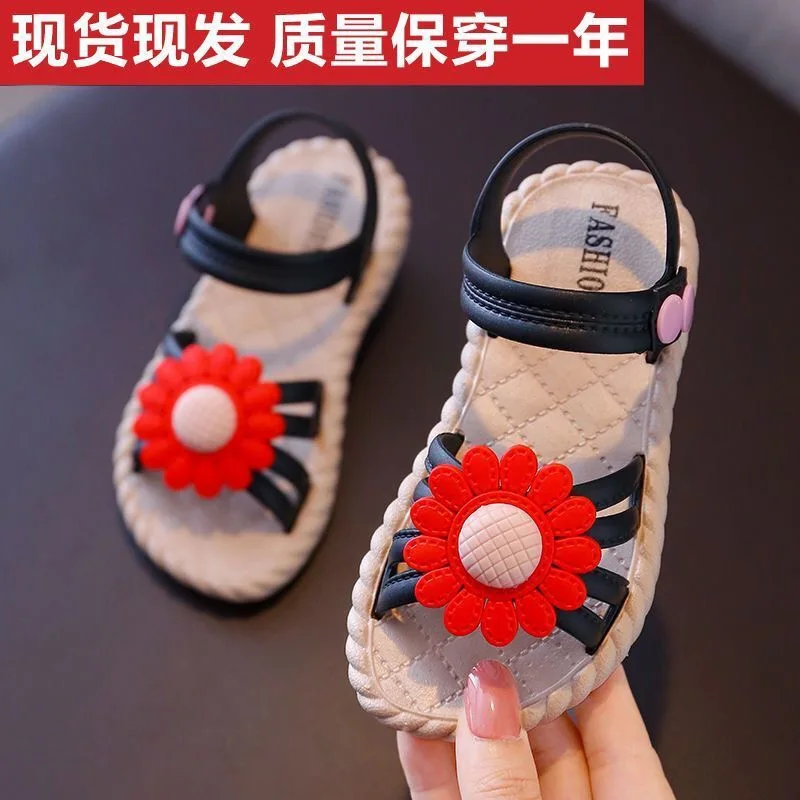

Girls Sandals 2021 Summer New Children's Fashion Soft Bottom Princess Shoes Little Girl Baby Shoes Wild Style
