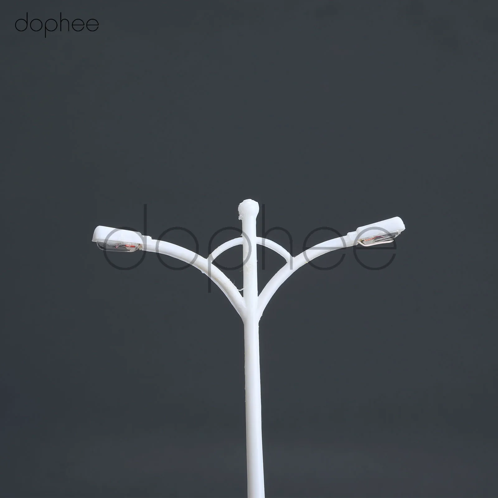 Dophee 10 шт. модель железнодорожного поезда лампа столб уличные фонари масштаб 1:100