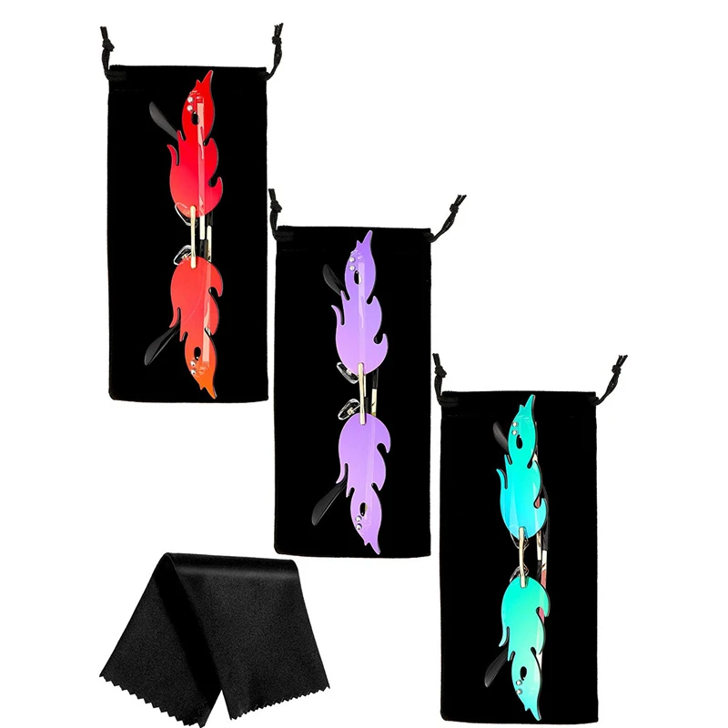 Светящиеся светоотражающие солнцезащитные очки цветные фейерверк женские