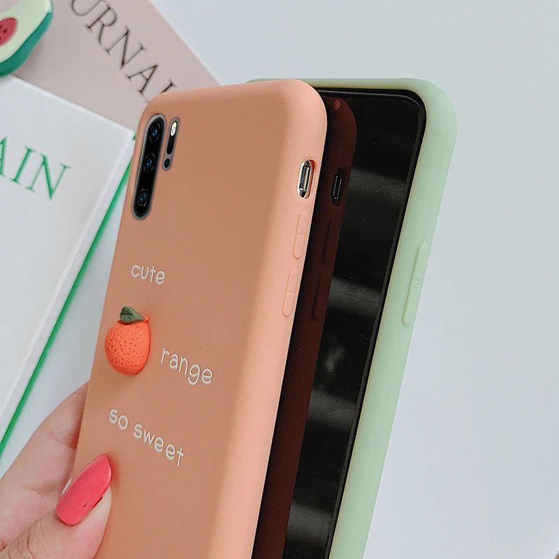 Мягкий термополиуретановый чехол для телефона с карамельным авокадо huawei P20 P30 Lite