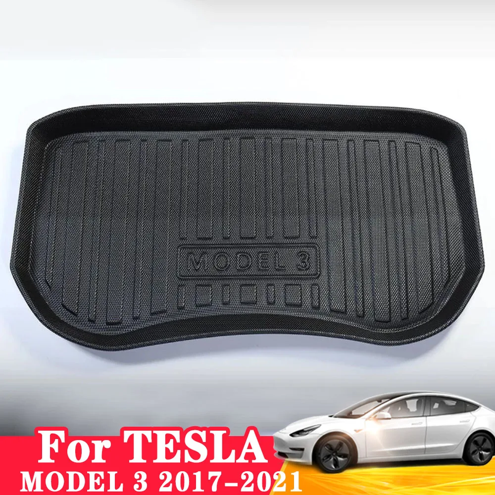 

For Tesla Model 3 front luggage mat is suitable model3 2021 TPE all-weather waterproof and wear-resistant front luggage mat