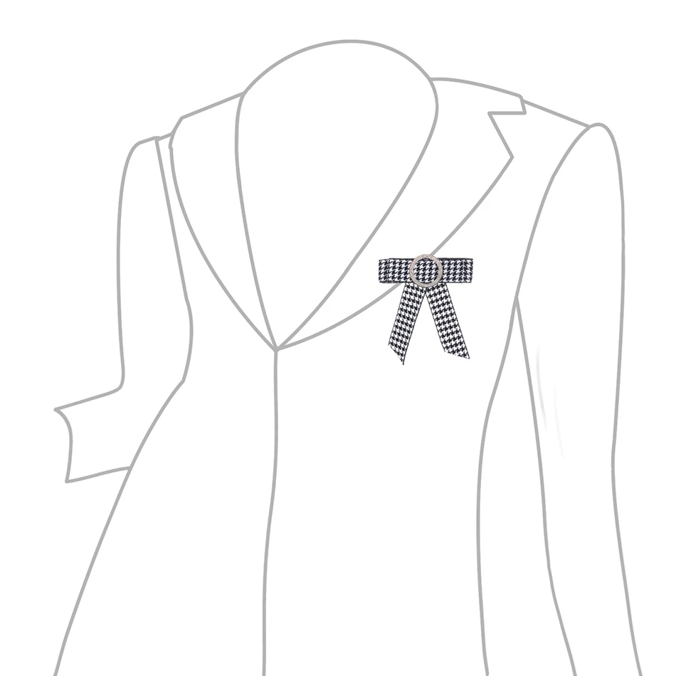 Броши для женщин и мужчин подходящие по размеру Длинная лента большой бант