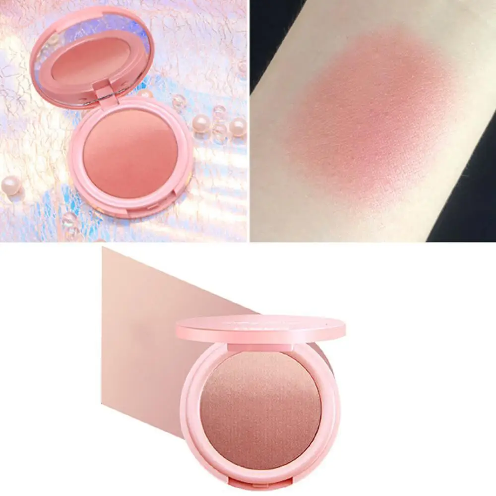4 цвета румяна персикового красная Румяна пудра палитра 3D контур скульптор лица