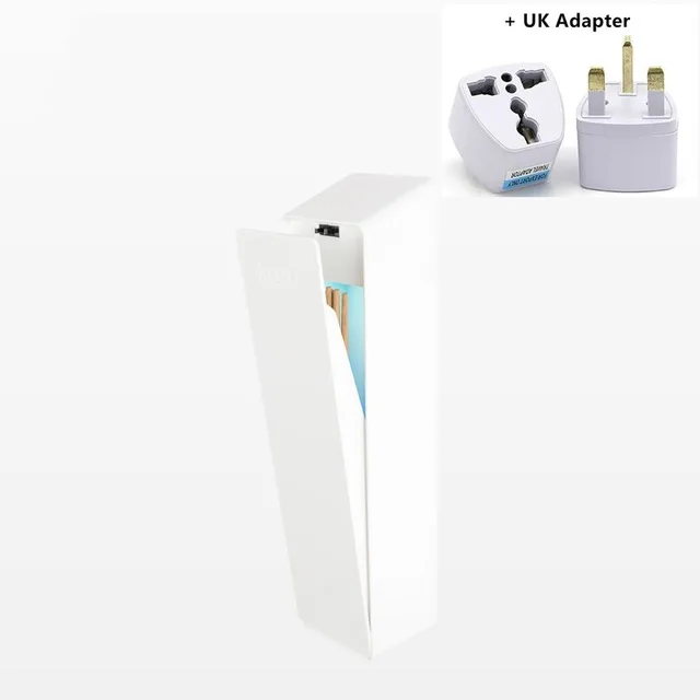 Add UK plug Xiaomi Liushu Smart UV Light стерилизационная емкость для вилка ложка палочки для еды держатель стерилизатор для кухни коробка для хранения для семейного здоровья - Цвет: Add UK plug