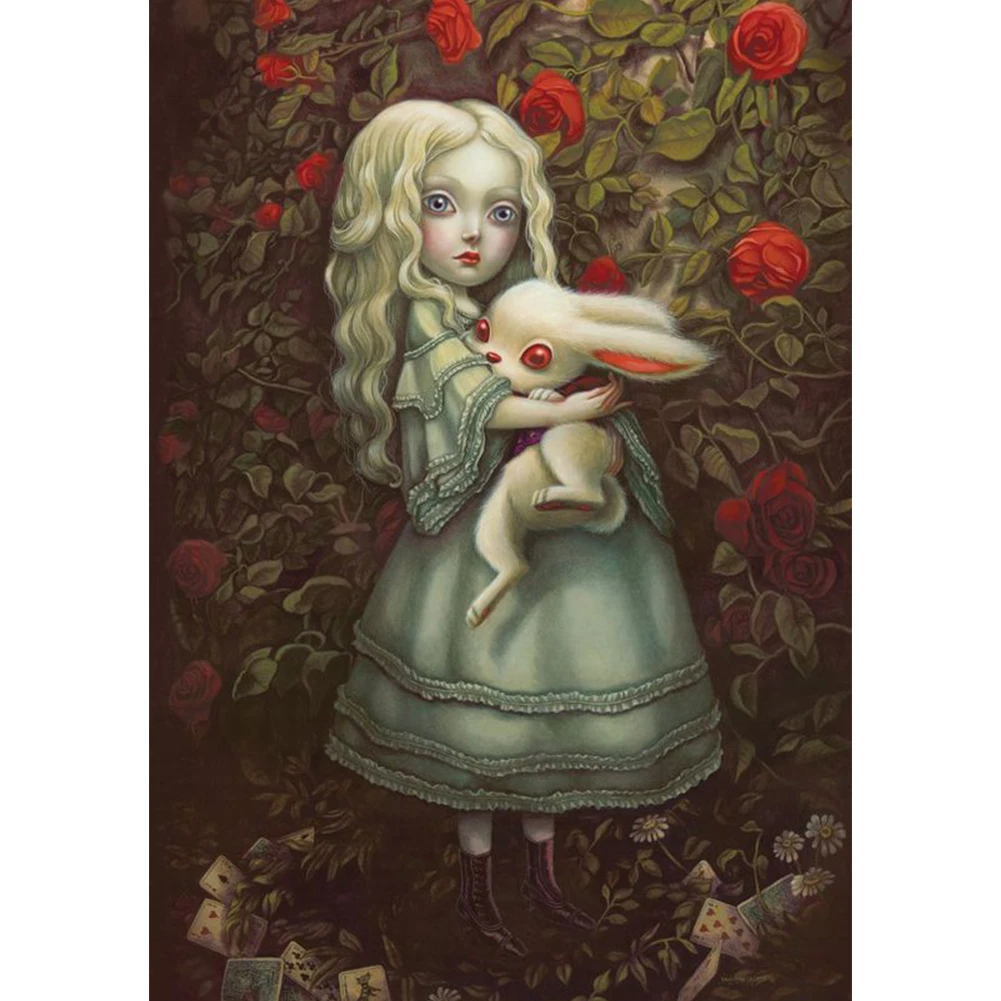 5D кукла с большими глазами мультяшный серийный узор полноразмерная Алмазная