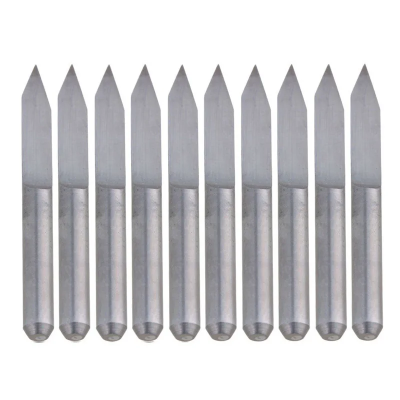 

10Pcs 45 Degree V-shape Carbide Engraving Bits CNC Router Tool Easy Cutting