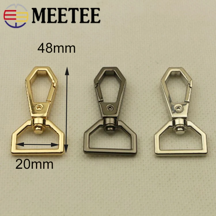 Металлические пряжки Meetee застежки для ошейника собаки карабин ремешок сумки