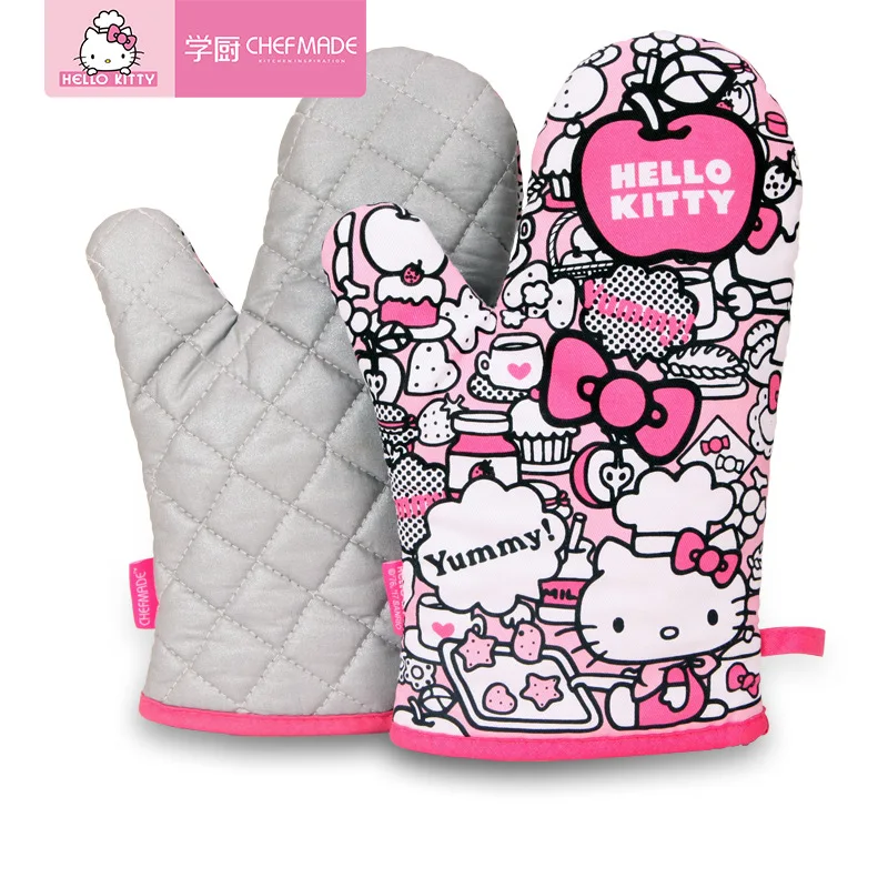 HELLO KITTY камуфляжные изоляционные перчатки кухонные принадлежности