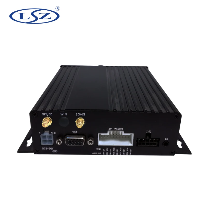 4 канала 2.0MP AHD 1080P двойная SD карта GPS 3G мобильный видеорегистратор для прицепа