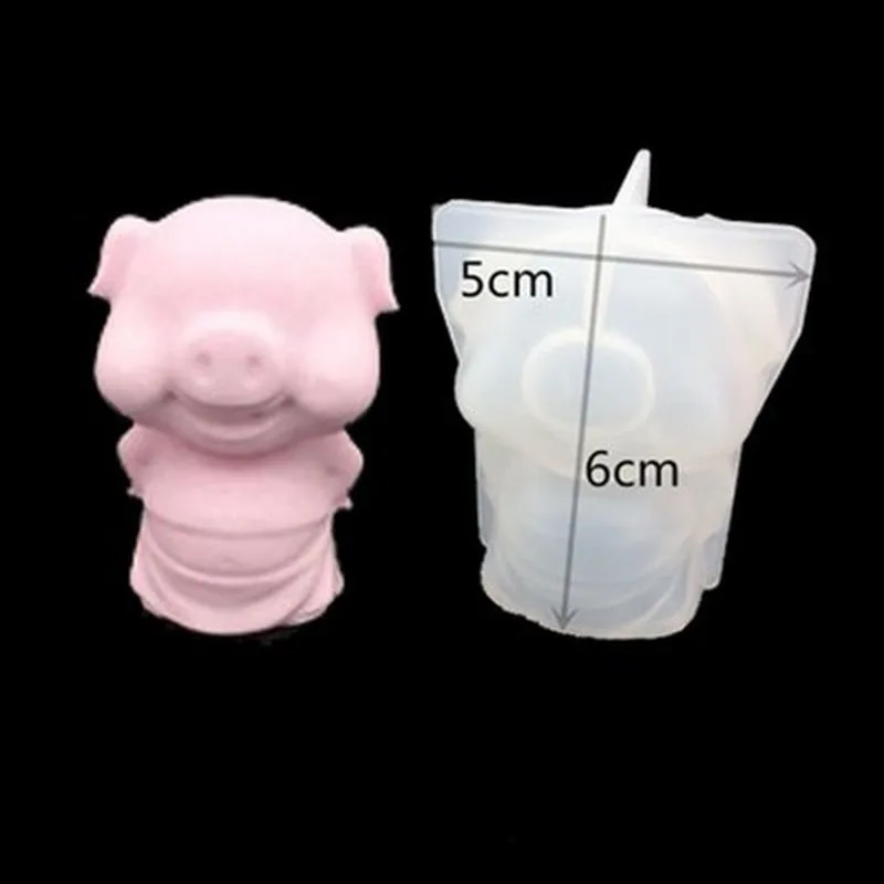 

Animal Silicone Resin Mold Transparent Unicorn Geometry Bear Rabbit Mould Aromatherapy Candle Making for Decoration Tool