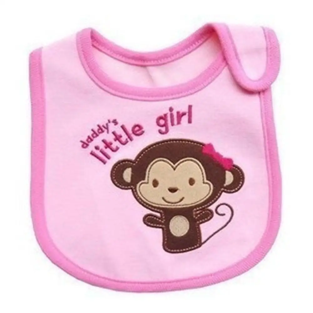 Baberos de alimentaci&oacute;n para beb&eacute;, Bandana bordada, sin mangas, para Saliva, eructo, ropa de dibujos animados-3
