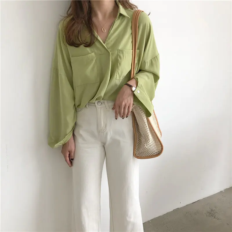 Элегантный однотонный тонкий свежий лето 2019 солнцезащитные модные топы HziriP