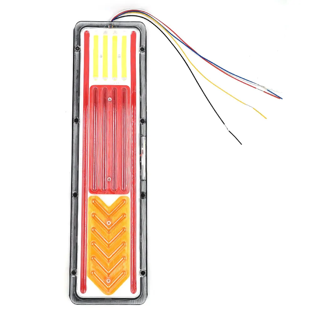 

2pcs High Quality Truck Stoplight Turning Lamp Decor Tail Lights Night Signal Lighting 24V COB LED Waterproof Lorry Brake Bulb