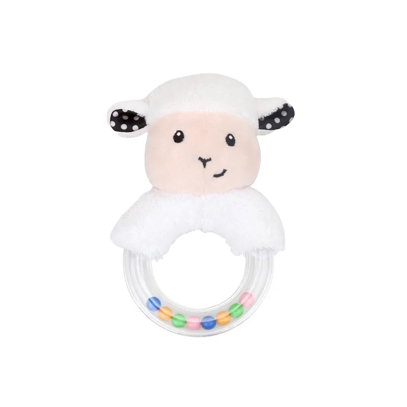 1PCS 0-12 months Baby Cute Rattle Toys Sheep Plush Baby Cartoon Bed Toys baby Educational rattle Toy Hand Bells
