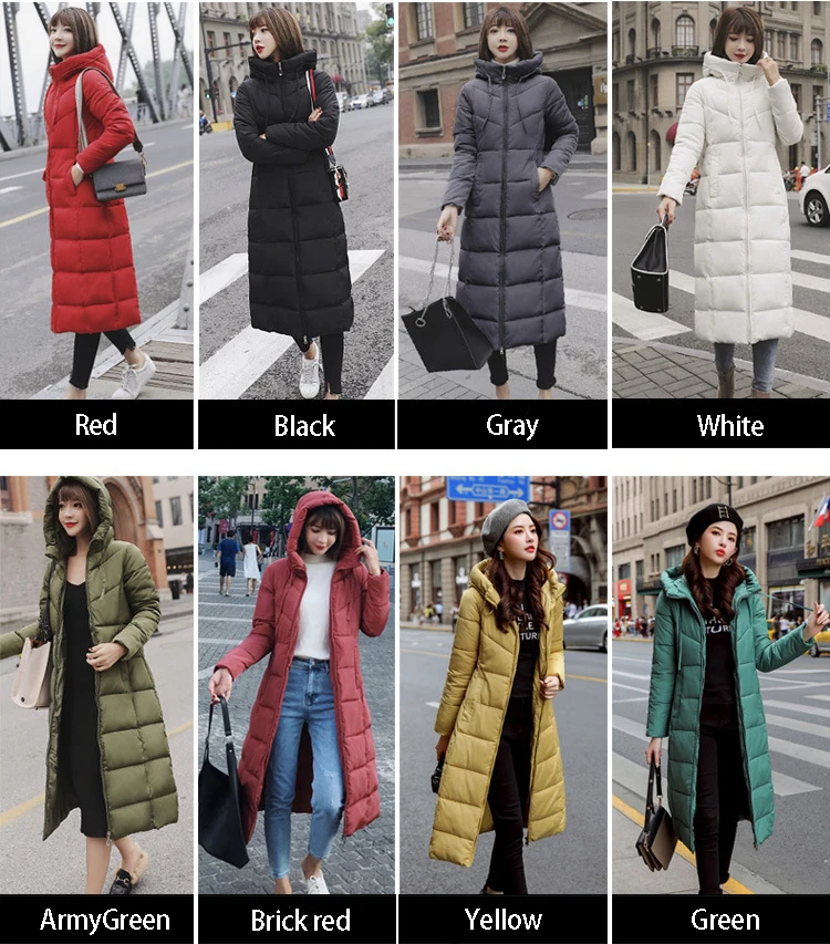 Размера плюс L-6XL зимняя куртка для женщин пальто 2019 конфеты Цвет пуховая на