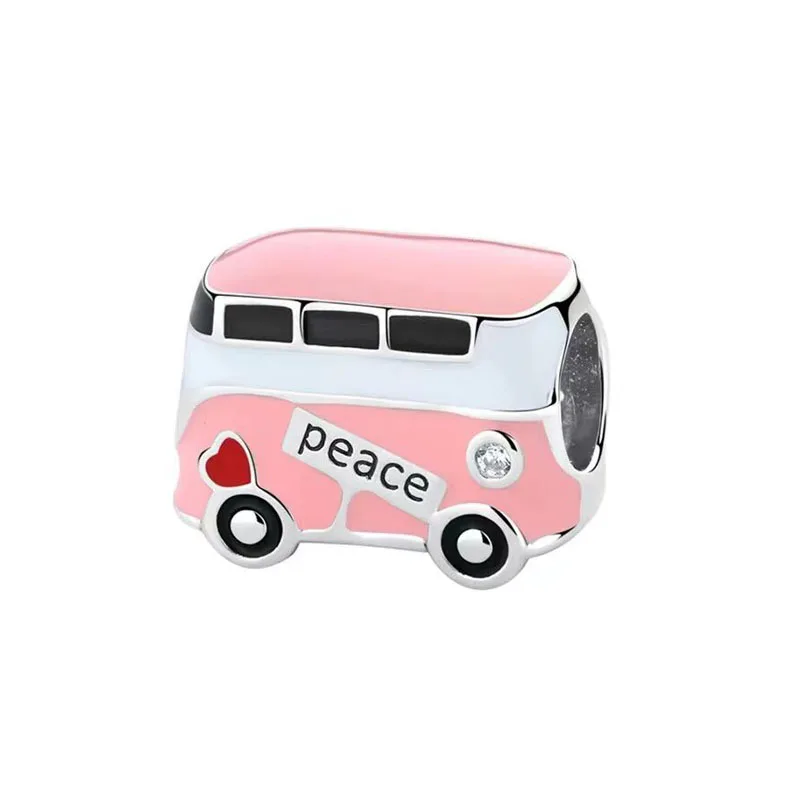 Новые ювелирные аксессуары серебряный цвет розовый мир автобус сделай сам бисер