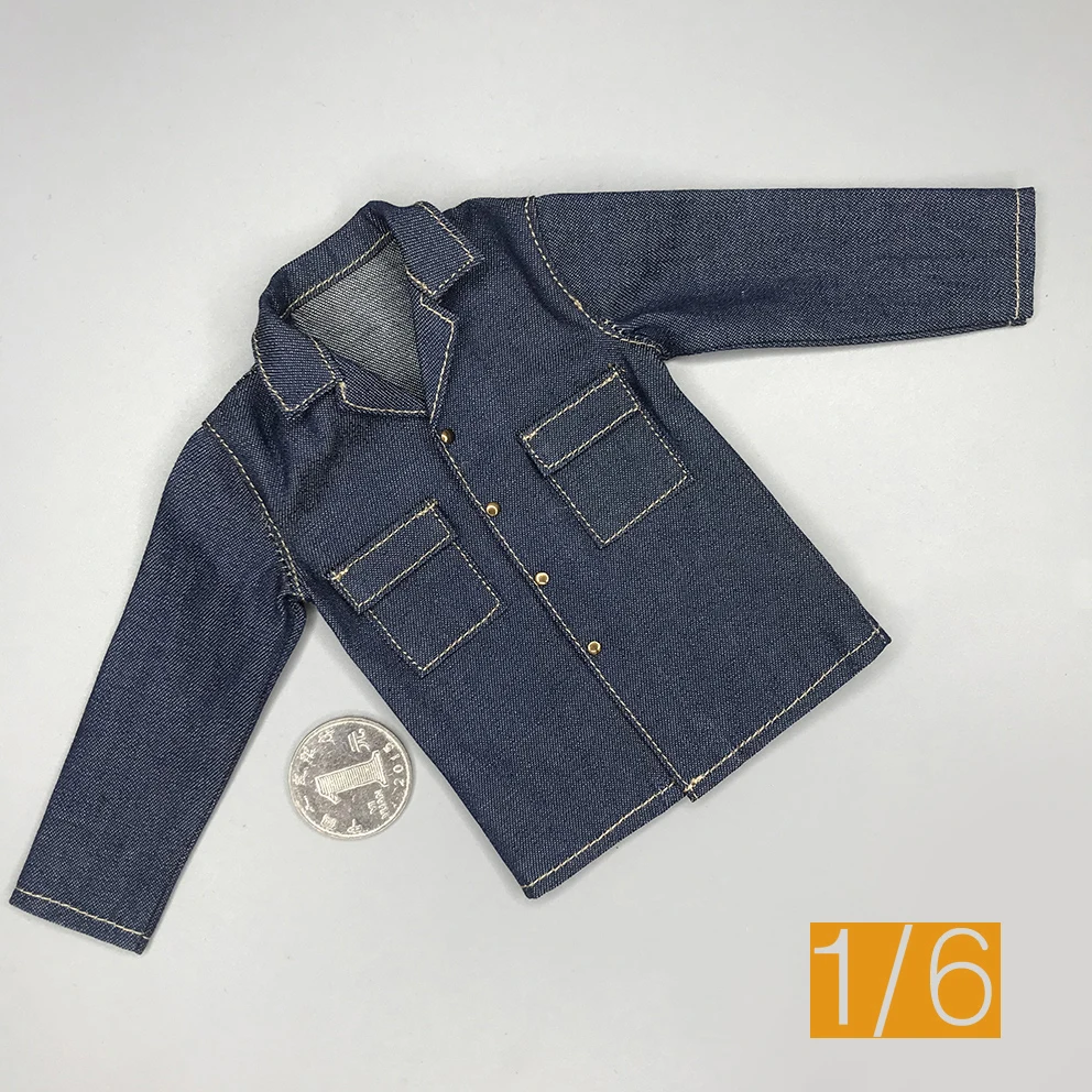 Игрушки для мальчиков, 1/6 лет (MA-012), джинсовая рубашка, пальто, топы, модель для коллекции 12 дюймов, кукла-солдат