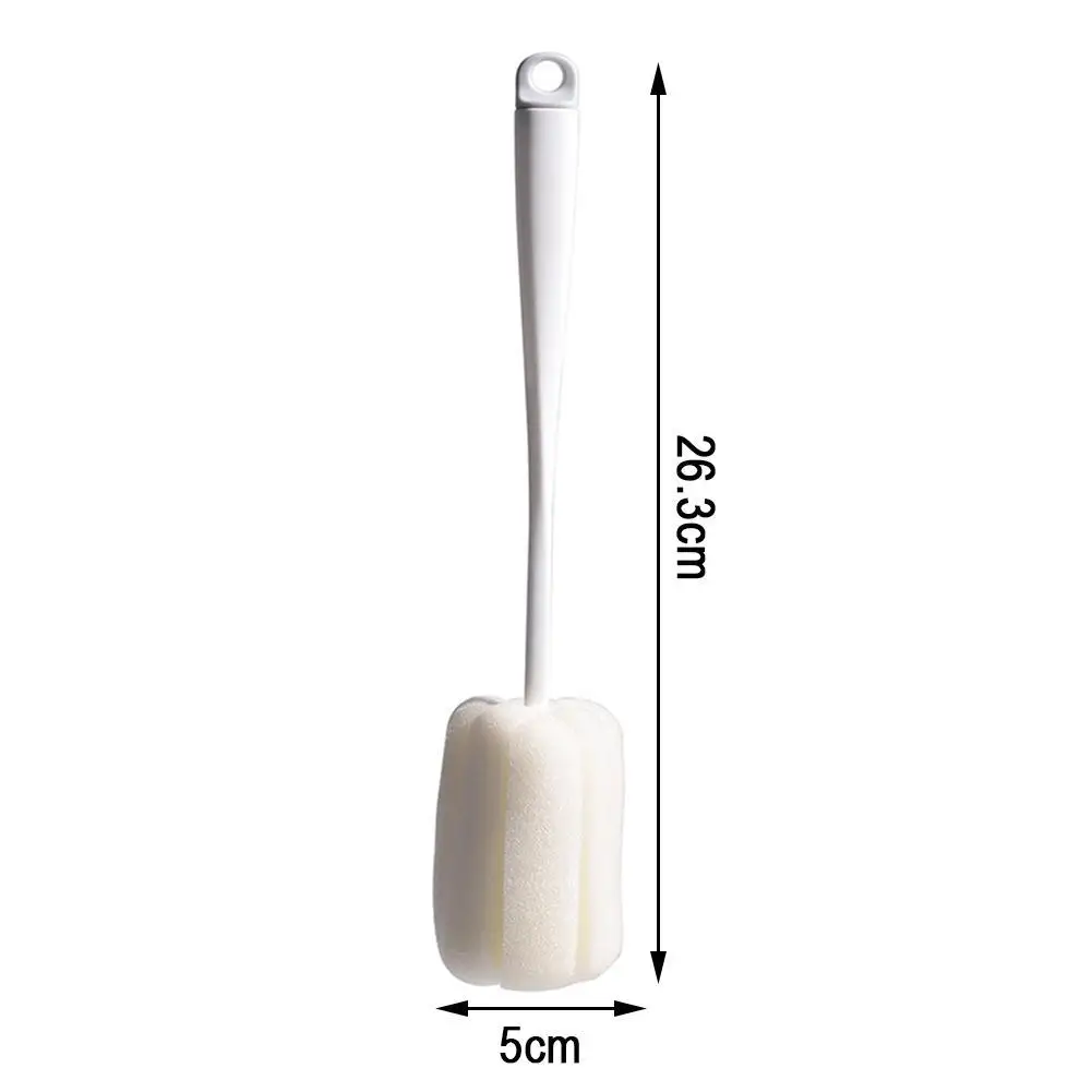 Щетка для бутылки с молоком кофе чая красного вина длинная губка инструменты