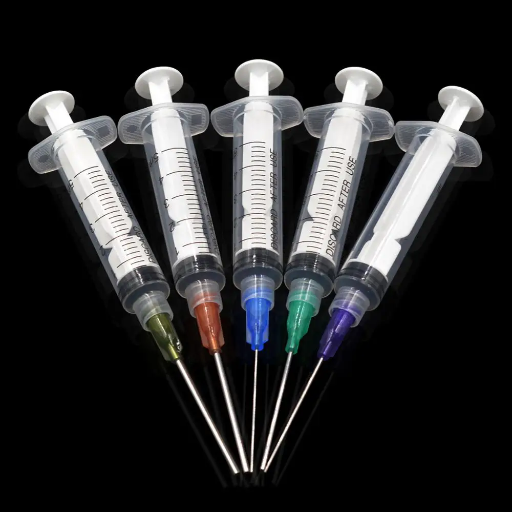 5 шт. обжимные наконечники для шприца мл герметичные тупые макияжа DIY клей