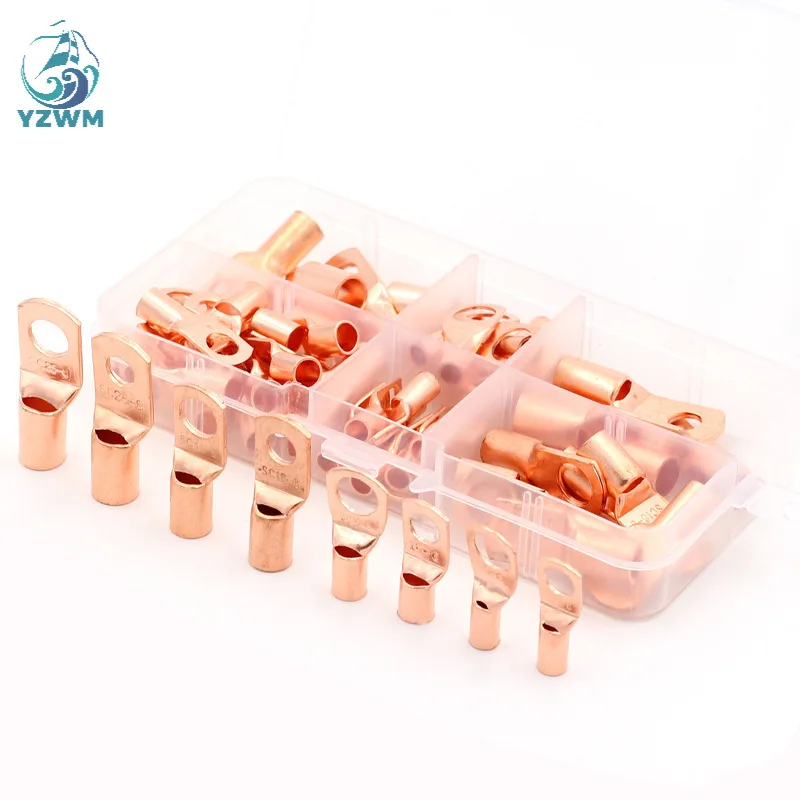 

Cross Border Special Supply 60pcs SC Peep Copper Terminal Sc6-25 Copper Nose Box Copper Gold