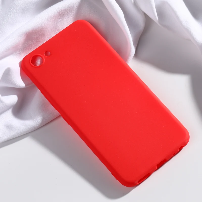 Конфеты чехол для Vivo Y81 Y91 Y83 Pro Y71 Y69 Y66 Y67 Y55 Y53 Y22 Y21 Y25 Y53 чехол s силиконовый чехол для Vivo IQOO NEO Z5X X9S X9 Plus чехлы - Цвет: Red
