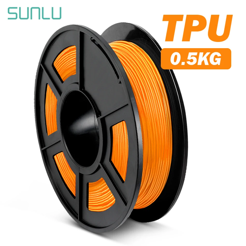 

SUNLU TPU Filament Flexible 0.5KG/roll Non-toxic Material For 3D Printer 1.75mm Flexible TPU Consumable High Toughness