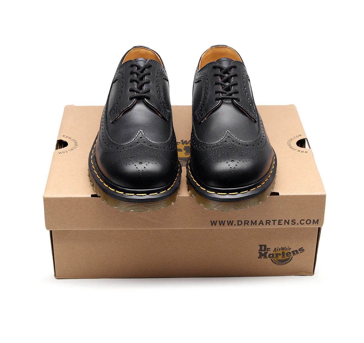 Buty Meskie/Мужские броги из воловьей кожи классические туфли Martin с 5 отверстиями