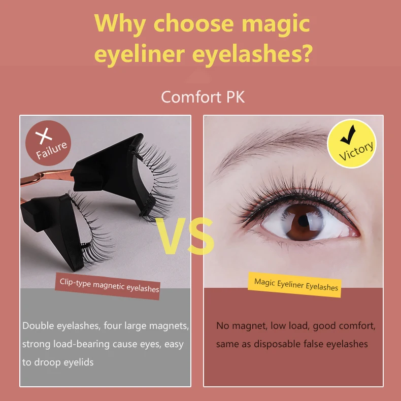 Три пары 3D магнитной подводки для глаз жидкая фотоподводка косметические