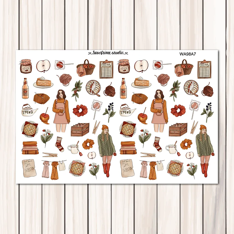 7 листов/упаковка дневник в стиле Скрапбукинг Стикеры для альбомов|Канцелярские