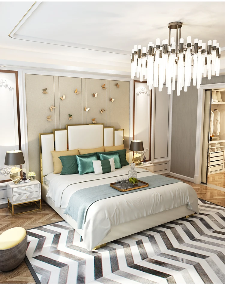 Элегантный Твердый дизайн мебель большого размера деревянная кровать|king wood beds|bed