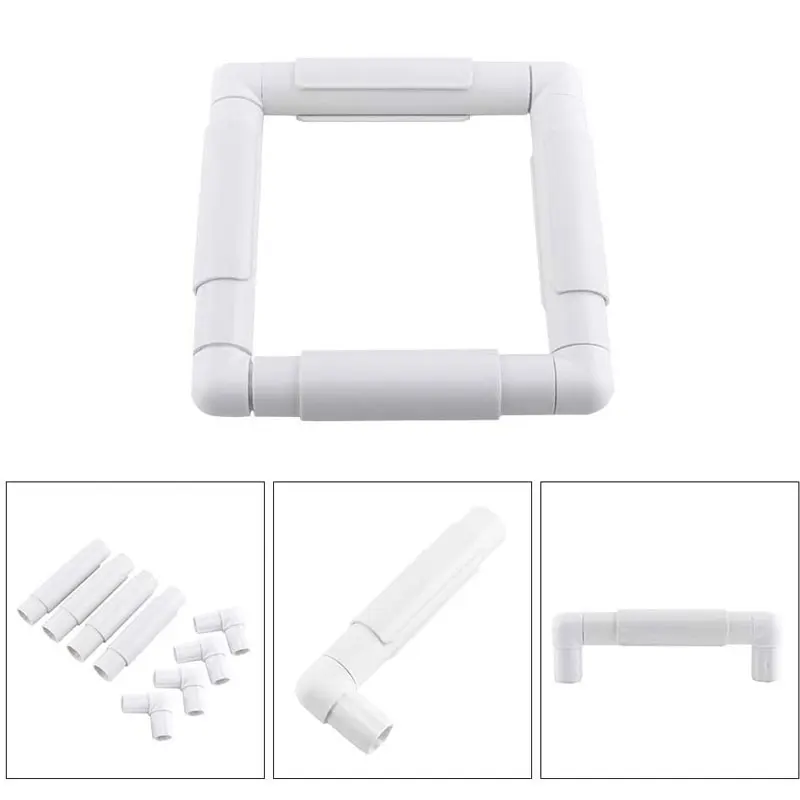 Square Embroidery Frame Rectangle DIY Hoop Plastic Clip for Cross Stitch Quilting Needlepoint Tool | Дом и сад