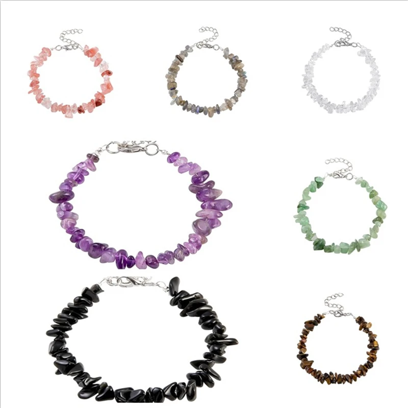 Yingwu бусины из натурального камня чипсы 22 см + 5 Необычные Бусины кристалла гравия